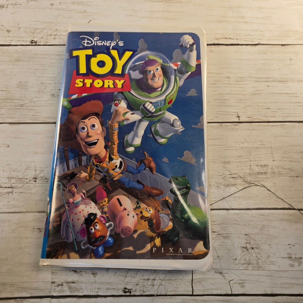 Disney Toy Story VHS Tape Original Clamshell Case Pixar 1995‎ Movie 6703-3 NTSC